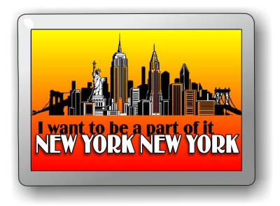 be a part of it new york new york fridge magnet